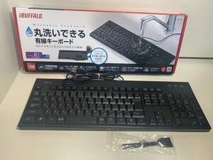 iBuffalo 有線キーボード BSKBU12BK ブラック 丸洗い可能 バッファロー