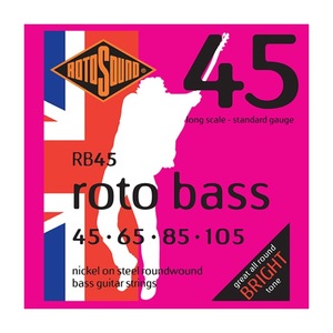 ロトサウンド ベース弦 2セット RB45 Roto Bass Standard 45-105 LONG SCALE エレキベース弦×2セット ROTOSOUND