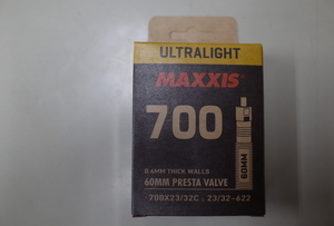 MAXXIS(マキシス)　ウルトラライト 700x23/32C 60mm チューブ