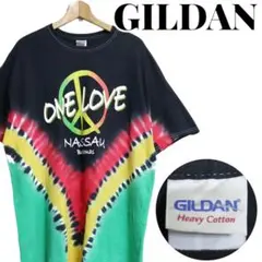 GILDAN ギルダン ONE LOVE マルチカラー タイダイ Tシャツ XL