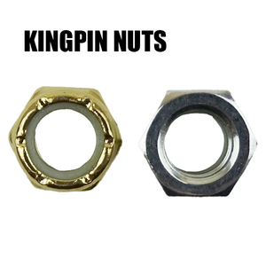 SW KINGPIN NUTS/キングピンナット SILVER/GOLD 2個1セット スケートボード用パーツ スケボーSK8 工具別売り 2022[返品、交換不可]