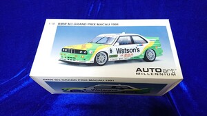 1/18 Autoart オートアート BMW M3 E30 PRATZ MACAU 1991 89149 WATSONS PIRRO #6 エマニュエル ピロ ワトソンズ シュニッツァー Winner ②