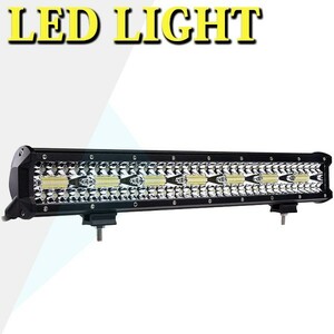 作業灯 LEDワークライト トラック _ホワイト 6500K_ SM420W ジムニー 20インチ ランクル 1個 12V/24V兼用 42000LM 420W 前照灯 照明