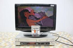 △VHS,DVD一体型 DVD動作確認済み｜VHS＋DVDプレーヤー｜SHARP シャープ VHS DVD 一体型デッキ｜ ジャンク品■N5725