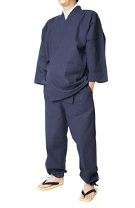 【ひめか】作務衣 メンズ 日本製 匠の技 本藍染作務衣 綿100％ 2011　ＬＬ