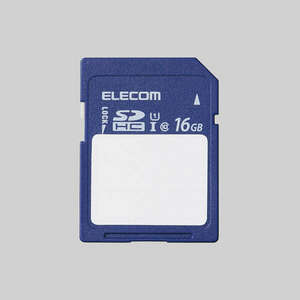 SDHCメモリカード 16GB 撮影日時や保存内容などを書き込めるフリースペースが大きいラベル採用 SDカードが入るケース付: MF-FS016GU11C