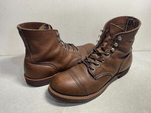 REDWING レッドウィング 8111 アイアンレンジャー 茶 アンバー ハーネス キャップトゥ ブラウン US7 1/2 D USED