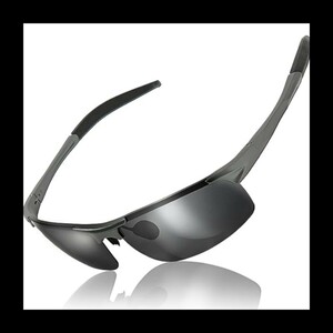 サングラス　スポーツサングラス　メンズ　偏光レンズ　UVカット加工　クロス付き　超軽量　ケース付き　ランニング　釣り　登山　野球