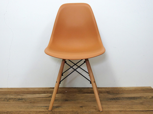 訳あり品 イームズ DSW シェルチェア 椅子 DSWチェア Eames オフィスチェア チェア イス 家具 DSR DAW キャメルブラウン/NTベース BB