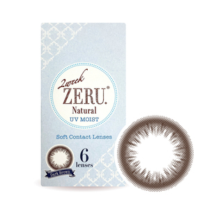 2week ZERU. Natural ダークブラウン 1箱6枚 ツーウィーク ゼル ナチュラル カラコン