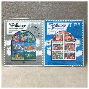 ディズニー海外切手セット(ピノキオ ・ディズニーキャラクター) 2種セット《#562DKS》