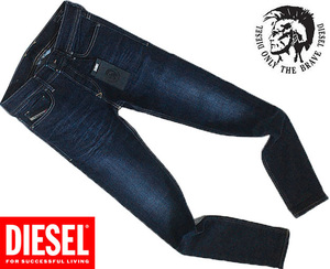 【正規品/新品】DIESEL ディーゼル SLEENKER スキニー 濃紺カラー ストレッチ素材 最高の履き心地 美脚シルエット W28 