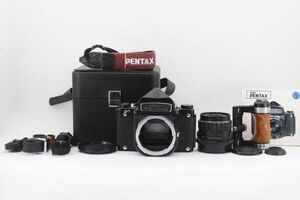 [完動品　付属品多数] PENTAX 6×7 TAKUMAR 105mm F2.4 中判カメラ ペンタックス 67 フィルムカメラ　C1040