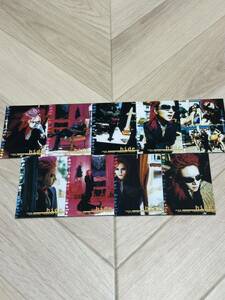 【レア】hide オフィシャルトレーディングカード 9枚セット X JAPAN 1996 LA