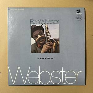 米盤 / 2LP / BEN WEBSTER / At Work In Europe / Prestige