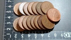 チェコスロバキア　１０コルナ銅貨　１６枚組　まとめ　ライオン　