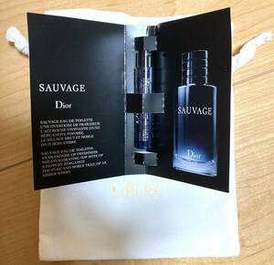 新品　Dior SAUVAGE ソヴァージュ 巾着　サンプル 香水 即購入可　匿名配送　2点