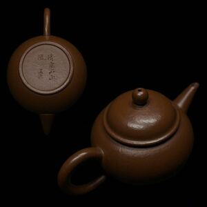 急須　朱泥　中国美術　孟臣　在銘　時代物　唐物　紫砂壺　茶注　煎茶道具