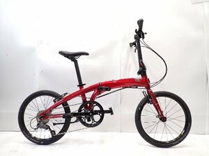 【美品】 TERN Verge N8 レッド 8s 折り畳み自転車 ミニベロ 20インチ ターン ヴァージュ 配送/来店引取可 ∩ 6E216-1