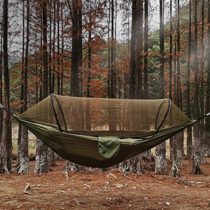 格安 クイックオープニング蚊帳ハンモック 屋外キャンプ用品 ロールアップナイロン折りたたみ椅子 260x140cm