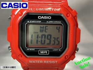 【可動品】 CASIO カシオ 腕時計 F-108WHC-4A インポート レッドベーシックデザイン 海外モデル