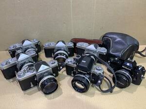 ニコン Nikon F/F2/EM/Nikomat /NIKKOR 50mm F1.4/50mm F1.8/大量 フィルムカメラ レンズ まとめて ジャンク セット まとめ (620)