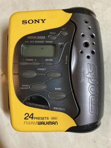 SONY SPORTS FM/AM WALKMAN ウォークマン WM-FS473 当時物 可動品