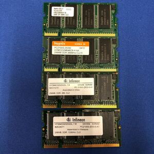 メモリ　PC2100S 256MBx4 計1GB