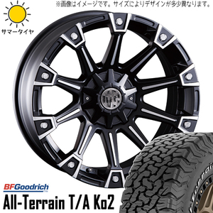 235/70R16 デリカ RAV4 CX-5 16インチ BF Goodrich All-Terrain T/A Ko2 CRIMSON MG MONSTER 5H114.3P サマータイヤ ホイールセット 4本