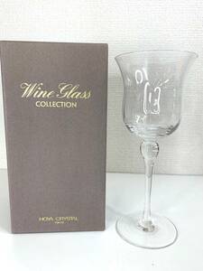 未使用品▲HOYA CRYSTAL ホヤクリスタル ワイングラス Wine glass COLLECTION 酒器 1客 箱あり その5 管理2111 G-14