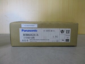 新古 PANASONIC AC SERVO MOTOR MSMA042A1A ACサーボモーター(FATR50724B037)