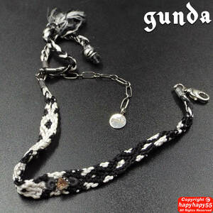 定価2.8万■gunda 天然石付き ミサンガブレスレット◆トパーズ JULIUS ユリウス N/07 DEVOA ヴィリジアン Viridi-anne SISTERE SIVA