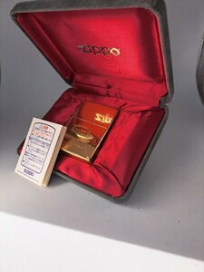 未使用　未開封　18K　18金メタル　金仕上げ　ゴールド　限定品　シリアルナンバー入　ZIPPO 　ジッポ　1989年製