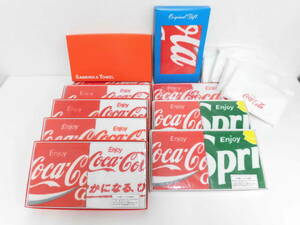ノベルティ祭 コカコーラ Coca-Cola タオル サワヤカ タオル SAWAYAKA TOWEL オリジナルフェイスタオル 計14個 おまとめ 未開封 長期保管品