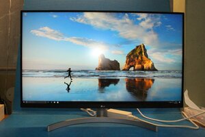 【LG】31.5インチ 4K液晶モニター [32UN550-W] HDMI、DisplayPort入力 / 動作確認済み