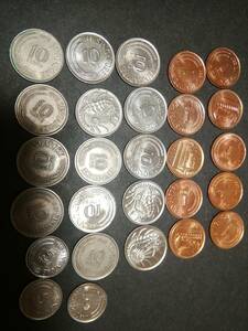 シンガポール、現行コイン中心=額面合計 約14$分、完未使用多数あり、