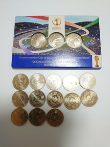 2002 FIFAワールドカップ Korea/Japan 500円 ニッケル黄銅貨幣セット 13枚 おまとめ 記念硬貨 ミントセット 造幣局 平成14年 コレクション