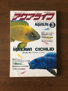 月刊 アクアライフ 1996 3 No.200 MALAWI CICHLID アフリカンシクリッド 改良グーラミィ バラエティ 