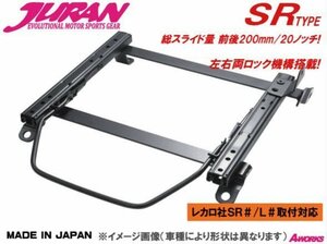 JURAN シートレール SRタイプ レカロSR2 SR3 SR4対応 /ホンダ フィット(FIT) GD1 GD2 GD3 GD4【助手席側 H202】