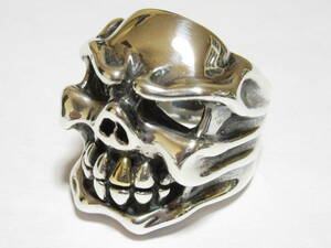 TRAVIS WALKER/DOUBLE CROSS(トラヴィスワーカー/ダブルクロス)CHOMPS RING w/ 18K TOOTH/リング☆LTD.100 チョンプススカル