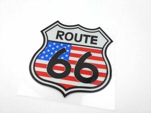 ルート66 反射シール 防水ステッカー リフレクター バイク 車用 アメリカ国旗