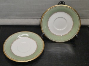 ●Noritake Yoshino ノリタケ ヨシノ ソーサーのみ 2枚セット 破損補充に 良品●（検索カップ&ソーサー）