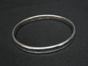 1円 ■美品■ TIFFANY＆Co ティファニー1837 ナロー SV925 バングル ブレスレット アクセサリー シルバー系 FC0885