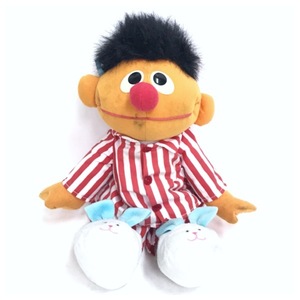 セサミストリート アーニー ぬいぐるみ トーク Sesame street Ernie キャラクターグッズ おもちゃ TOY ホビー コレクション レトロ D-616