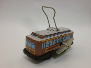 ブリキのおもちゃ なつかしの路面電車 ゼンマイ仕掛け 日本製 三幸製作所