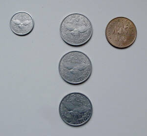 ニューカレドニア New Caledonia★コイン coins 1952-1976★Franc