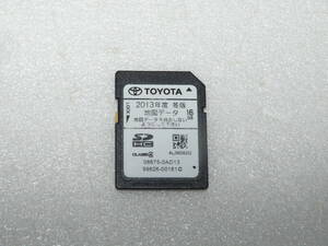 トヨタ ナビ NSZT-W62G 2013年 冬 地図SDカード