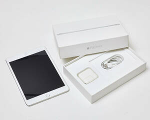 【美品】 iPad mini4 Wi-Fi+Cellular 64GB シルバー simフリー Appleストア購入 元箱・充電器付き
