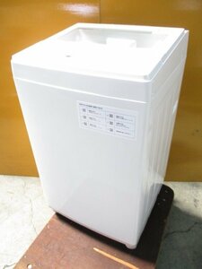 ◎2021年製 NITORI ニトリ 全自動洗濯機 6kg NTR60 コンパクト ガラス扉 ガラストップ ホワイト 直接引取OK w4162
