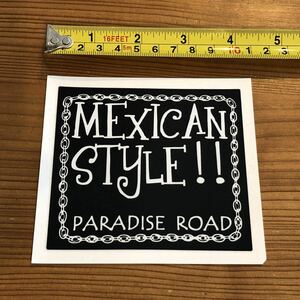 パラダイス ロード メキシカン スタイル ステッカー Lサイズ MOONEYES ムーンアイズ 好きの方にも デカール シール mexican style